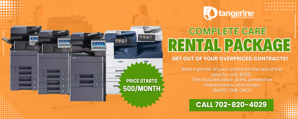 Tangerine Office Machines - Complete Care Rental Package