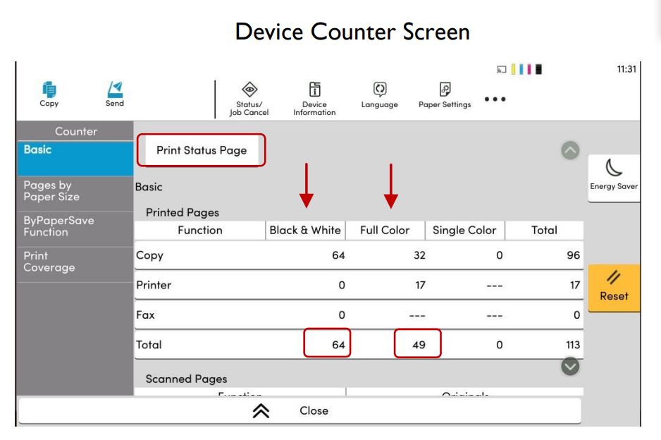 Kyocera TASKalfa - Submit Meter Reads (1)