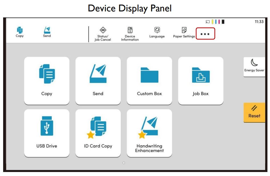 Kyocera TASKalfa - Submit Meter Reads