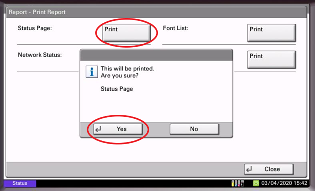 Kyocera System Menu (3)