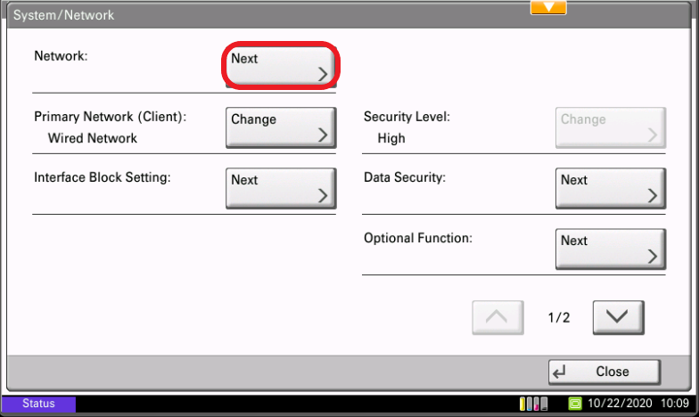 How to Edit Kyocera MFP Network Settings from the Control Panel (3)