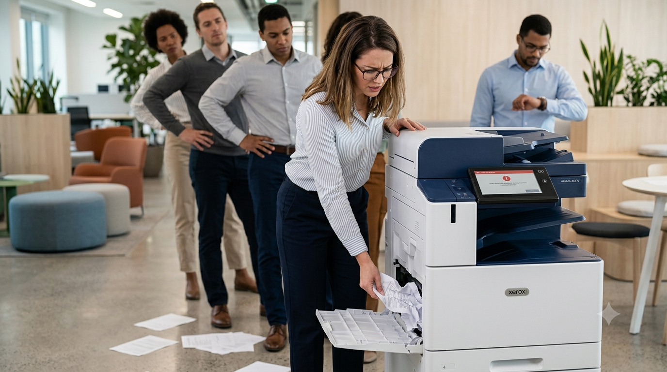 Why Your Office Printer Keeps Jamming and What It Means